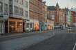 © LeonHansenPhoto - Aarhus, Denmark. Street with shops in the inner city