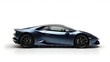 © muh ikhsan muliadi - Side view of a dark blue sports car on a white background.