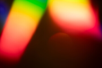 Wall Mural - light leak overlay effect with blur rainbow light leaks,retro noisy film texture light leak flare on