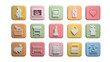 © Pixamint - Pastel baby icons set, cute design elements, diverse set on transparent background