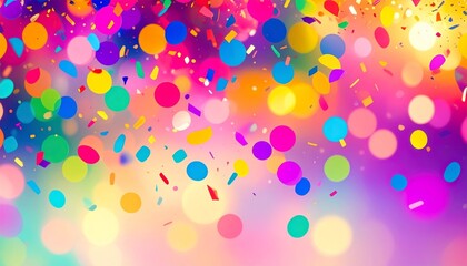 Wall Mural - beautiful colorful confetti background illustration