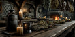 © Дмитрий Сирота - Rustic medieval dining table with candles
