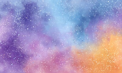 Wall Mural - create a background in pastel blue, purple, orange variations blended seamlessly with tiny random sp