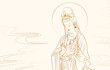 © Brightlord - Peaceful Buddha silhouette for yoga and mindfulness projects