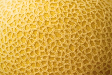 cantaloupe skin macro with fine netted surface pattern