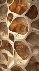 Wall Mural - Abstract background with porous surface texture, play of light and shadow -- for packaging design, art projects, interior design.