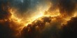 © Lukas - Cosmic clouds illuminate the night in a vibrant display of golden hues in deep space