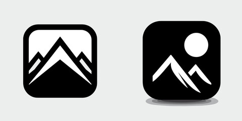App Icon. Retro Vintage Line Art Clipart Silhouette Vector Illustration. Visual element for software program creation of a unique identity symbol.