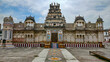 © NIKITA - Rangji Temple facade in Pushkar, Rajasthan, India, captured in August 2025. Historic 19th-century South Indian style architecture under a partly cloudy sky