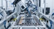 © fatkulmunif - Automated Robot Arm Assembling Battery Pack in Factory