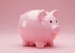 © David - Saving money practice home piggy bank image minimalist style close-up view financial planning concept