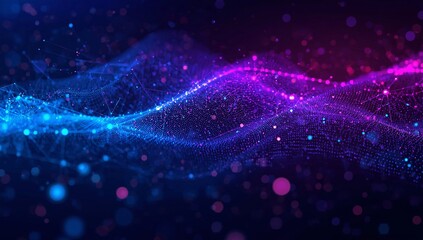 Abstract Digital Data Flow Background
