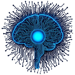 innovative ai technology enhancing brain function digital landscape graphic design futuristic enviro