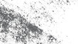 © VECTOR HOUSE - Black coal dust texture isolated on white for background or overlay. Coal dust texture top view in black isolated on white clean background