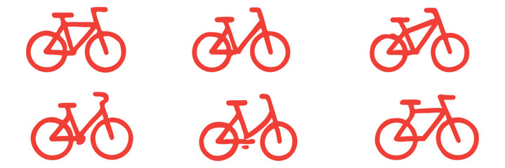 Wall Mural - riding bicycle icon isolated sign symbol, vector flat black trendy style illustration for web and ap