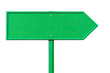 © Wahyu - Bright green directional sign, blank,  pointing right