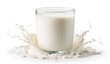 © Cendana - Glass of milk with milk splashes