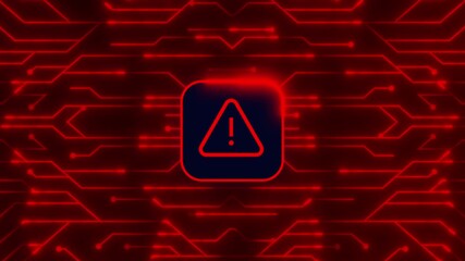 Hacked Alert Cyber Attack on Computer Network Cybersecurity Vulnerability Data Breach