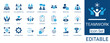 © Iconify - Teamwork and Collaboration solid icon set. Contains symbols for business partnership, strategy, success, and management. Flat vector design for corporate presentations and workflow.