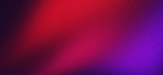 Wall Mural - purple red black grainy gradient background with dark noise texture black backdrop poster design cop