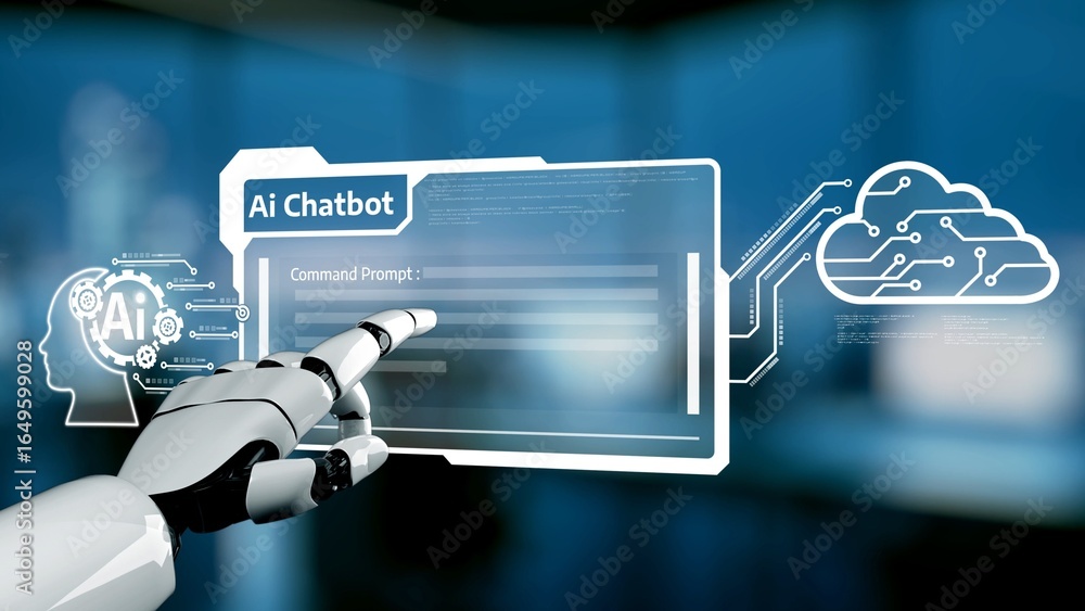 AI Virtual Assistant Artificial Intelligence Chatbot Controlled by ...