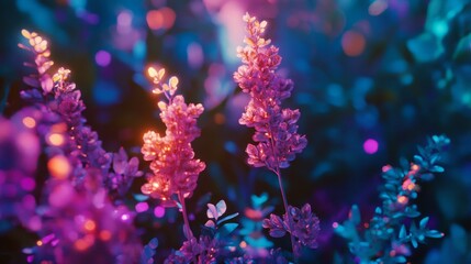 Wall Mural - vibrant colors illuminate a stunning floral scene. discover the beauty of nature through an abstract