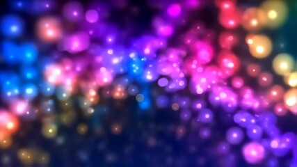Abstract bokeh lights of various colors