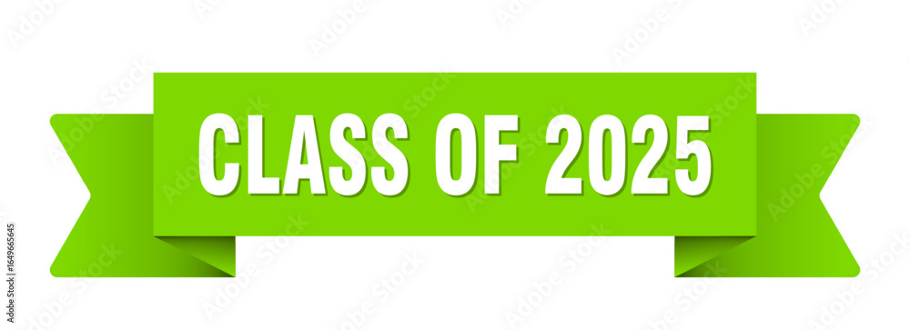class of 2025 ribbon isolated on transparent background. class of 2025 ...