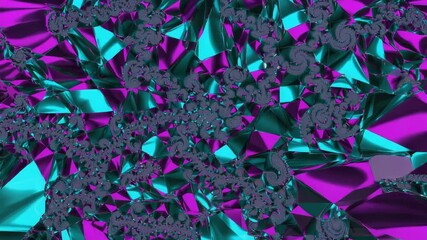 Wall Mural - turquoise crystallized abstract background featuring intricate, flowing patterns seamlessly integrat