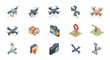 © Basecamp - Isometric Collection of Modern Drones and Aerial Photography Equipment.
