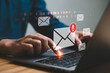 © mdsaikat - Email Notification with Exclamation Point on Laptop for Important Message and Urgent Communication