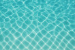 © shiva - Swimming pool water surface with turquoise blue reflections, sunlight pattern ripple background, clean clear aqua texture, summer vacation holiday freshness concept, abstract nature liquid motion unde