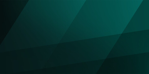 Poster - Dark green abstract line background vector with gradient shades, modern geometric design. Banner, template, flyer, brochure, wallpaper, and business presentation. Eps 10