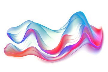 Wall Mural - png abstract wave neon light art.