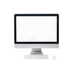 blank computer screen mockup for design and presentation purposes