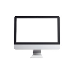 blank computer screen mockup for design and presentation purposes
