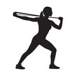 © shahariea - Silhouette vector of a fit woman performing a resistance band workout.
