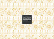 © MdAzizul - Elegant Gold Pattern Design with Floral and Fence Motifs for Luxurious Decor