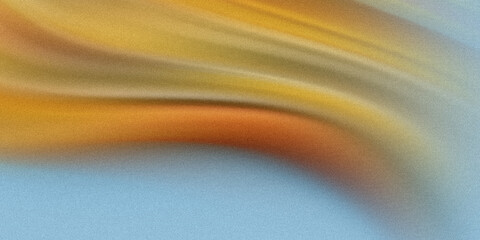 Wall Mural - a blurred abstract background features a gradient of yellow, orange, and blue creating a smooth and 