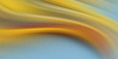 Wall Mural - a blurred abstract background features a gradient of yellow, orange, and blue creating a smooth and 