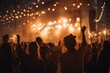 © Pavel - Energetic crowd enjoying a vibrant concert under bright lights while dancing and celebrating the music at an outdoor venue during an evening event