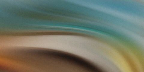 Wall Mural - a blue and brown fabric with smooth waves creates an elegant abstract background texture