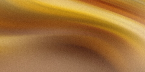 Wall Mural - golden and brown fabric with smooth waves creates an elegant abstract background texture