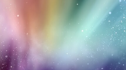 Wall Mural - a vibrant, ethereal gradient of colors with sparkling stars, evoking a dreamy, cosmic atmosphere.