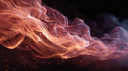 Wall Mural - abstract smoke texture: an evocative image of swirling, ethereal smoke textures, painted with a pale