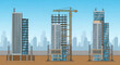 © Zubair - Building construction stages skyscraper development process high rise architecture progress urban growth