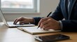 © Adeva - Professional at Work: Laptop, Notebook and Phone on Desk