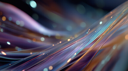 Wall Mural - abstract flowing lines of light and color: a mesmerizing depiction of dynamic, flowing lines of vibr