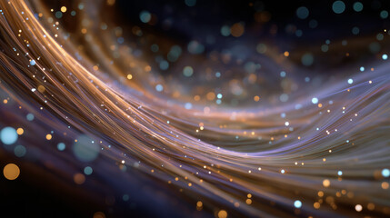 Wall Mural - abstract light swirl: a captivating image of glowing waves of light, swirling together to create a s