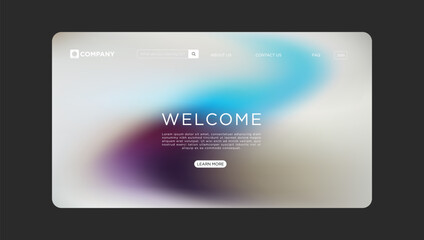 Welcome to a sleek modern website landing page with a calming abstract design and user-friendly interface